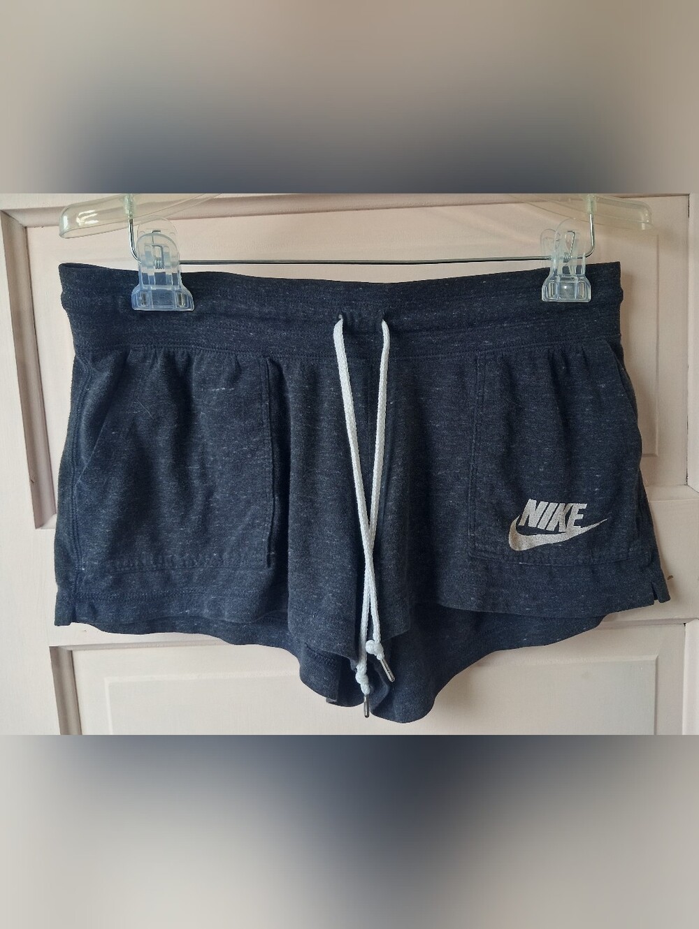 Nike Women's Dark Heather Gray Athletic Drawstring Shorts